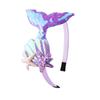 Mermaid Headbands for Girls Fish Tail Hair Band for Women White Headbands Seashell Ocean Mermaid Party Decorations Gifts