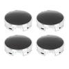 Uxcell Universelle Felgennabendeckel, Kompatibel, Rost- und Rostschutz, 62 mm Außendurchmesser, 4 Clips, Silberfarben, Radnabenkappen-Schutz, 4 Stück