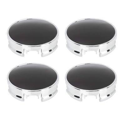Uxcell Universele Wielnaafdopjes, Compatibel, Roest- en Roestpreventie, 62 mm Buitendiameter, 4 Clips, Zilverkleurig, Naafkap Beschermer, 4 Stuks