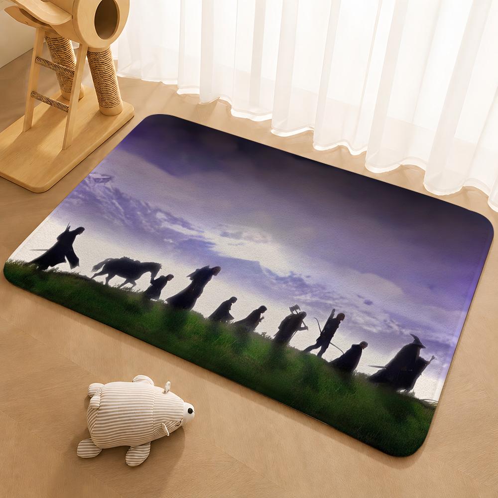 The Lord of the RingS Floor Mat Floor Mat Soft Flannel Non-Slip Door Rug for Living Room