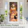Rainbow Window Film Decorative Static Window Clings Sun Blocking Colorful Decals Removable Privacy Cover for Home Office Bathroom