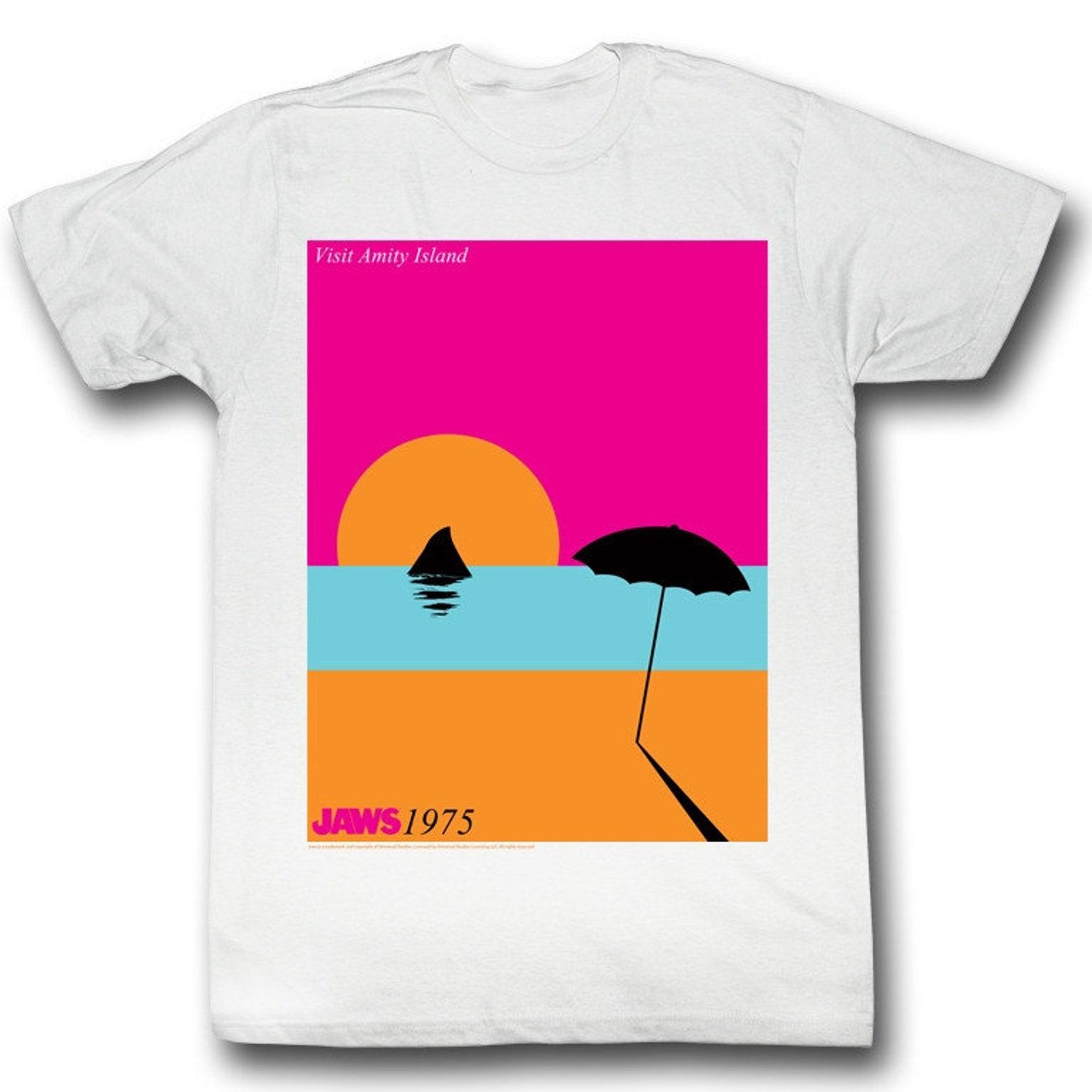 Jaws Visiting White Adult T-Shirt XL