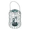Squirrel Proof Bird Feeder Metal Outdoor Hanging with 4 Ports PC Pipe for Backyard Green