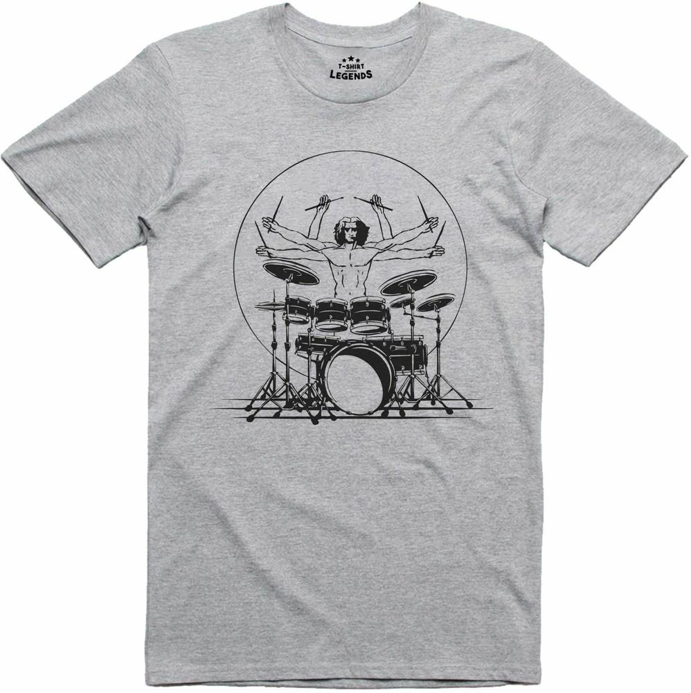 

T-Shirt Pour Hommes Extreme Drummer Rock Grunge Punk Coupe Regular 3XL