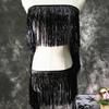 10Yards 20cm Wide Skirt Tassel Gradient DIY Fringe Ornaments Illusion Laser Lace Fabric Trim