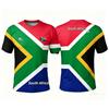 South Africa Football T Shirts Summer Fashion Short Sleeve South Africa Flag 3D Printed T-shirts Casual O Neck Loose Mens Tees