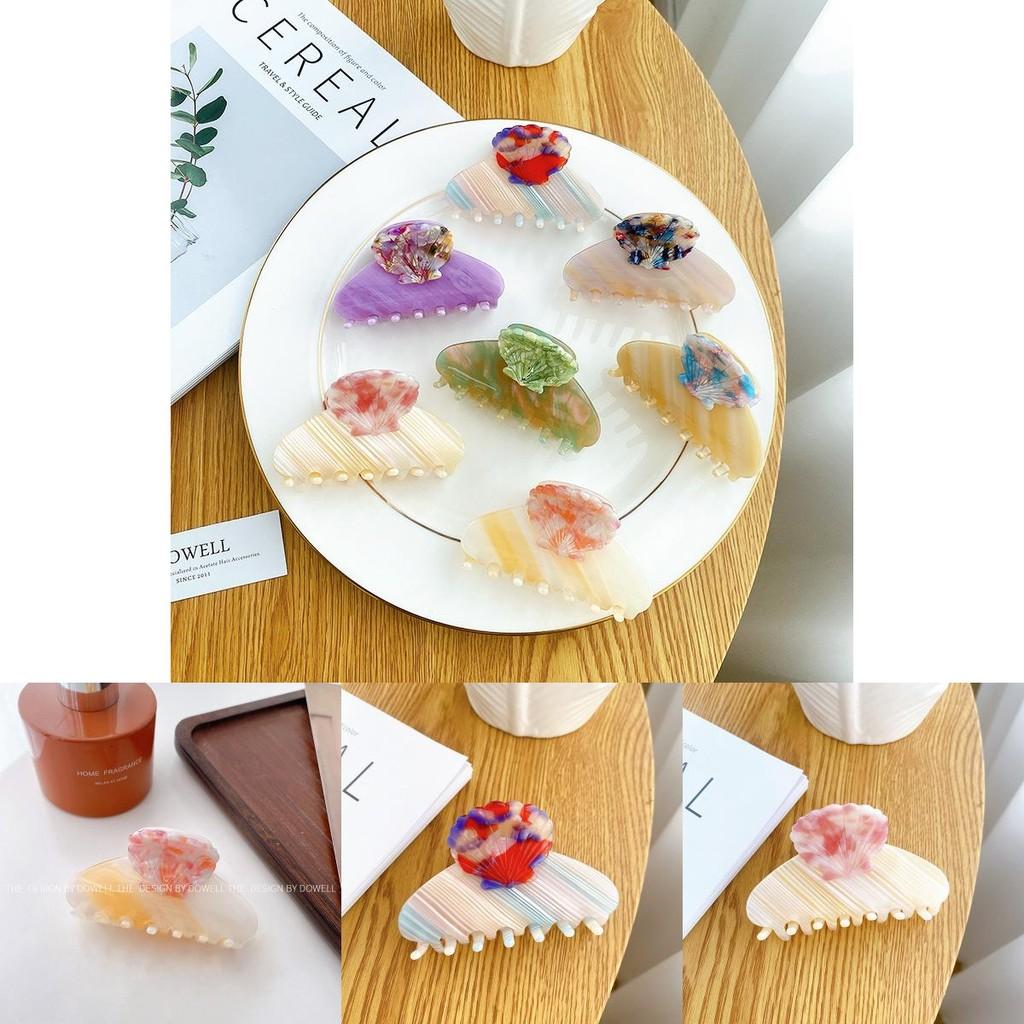 Premium Acetate Vintage Hair Claw Clip With Beautiful Gradient Color Patterns