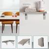 2 Pezzi Staffa Triangolare Pieghevole in Acciaio Inossidabile Supporto Pesante Regolabile Montata a Parete Tavolo Panca Ferramenta per Mobili