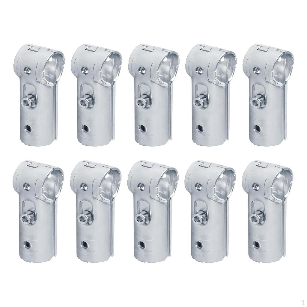10 Connectors for Round Tube, Rod Support Adapters Tube And Handrails.