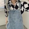 Blaue Jeans-Shorts für den Sommer, lockere Shorts mit weitem Bein, koreanische Jumpsuit-Shorts für Frauen