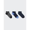 Uniqlo Short Socks 3p  Stripe 
