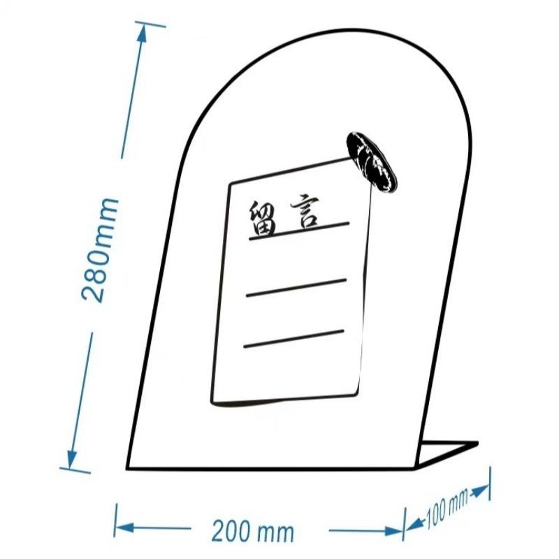 Metal Desktop Message Board Aesthetic Standing Plate Modern Display Ornaments Creative Elegant Bedroom Ornament Home Decorations