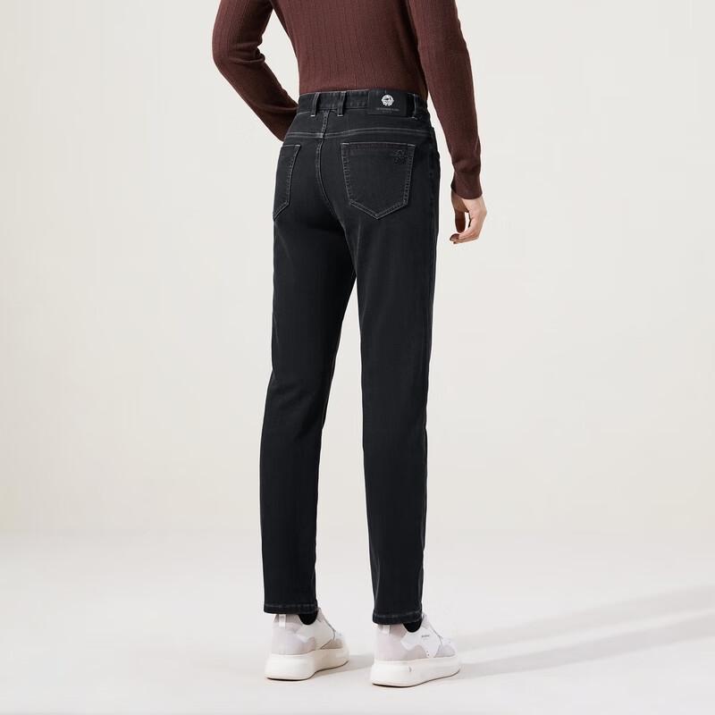 SEVEN Men's Wool Blend Fleece Lined Slim Straight Jeans