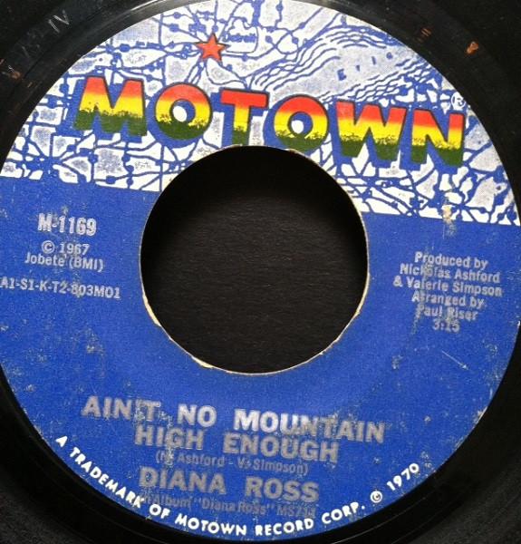 

7inch Record DIANA ROSS - Ain t No Mountain High Enough / Can M1169 Motown 1970 US Soul/Funk Used