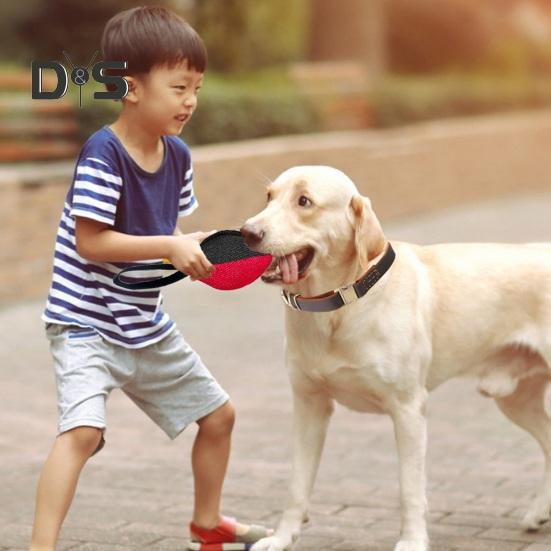 Dog Tug Ball Tough Bite Pillow Dog Training Equipment Interactive Chew Toy for Aggressive Chewers Bite Training Toy