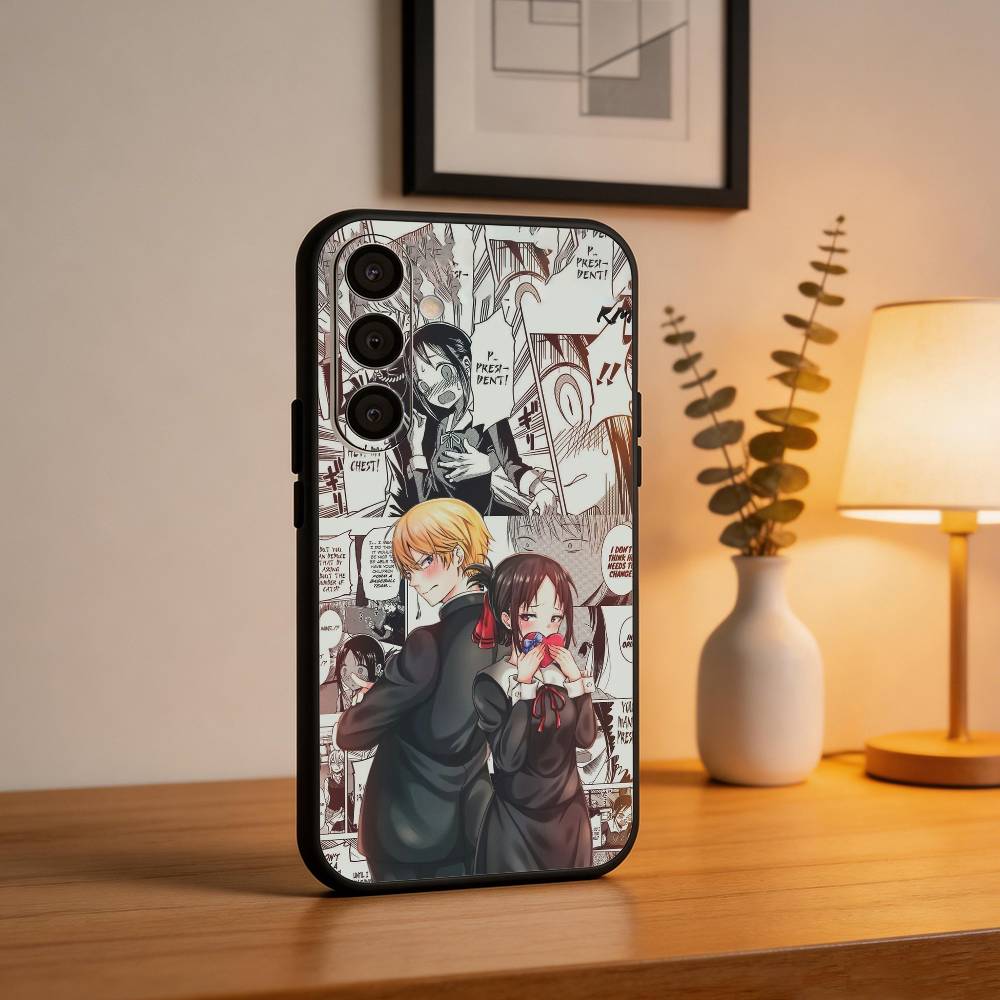 S-Shinomiya K-Kaguya Phone Case For Samsung A73,72,71,A52,51,40,41,A22,A32,31,A13, Soft Black Shell