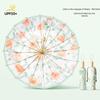 Elegant Chinese Floral 16-Rib Sun & Rain Umbrella