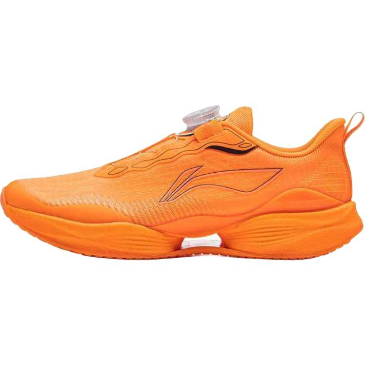 Li Ning Kids Comfortable Soft Shock Absorbing Wear Resistant Breathable Low Top Running Shoes Unisex Running Shoes Orange YKFV020-13