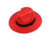 Chapeau en Feutre Uni pour Homme Élégant Chapeau Jazz pour Femme Chapeau Plat en Laine Polyvalent Automne