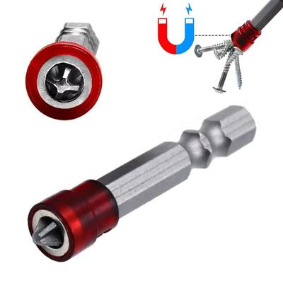 1/2PCS PH2 Power Screwdriver Bits, Plasterboard Screws, Magnetic Ring Placement Single Head Hand Tool, 1/4 Hex Shank Durable