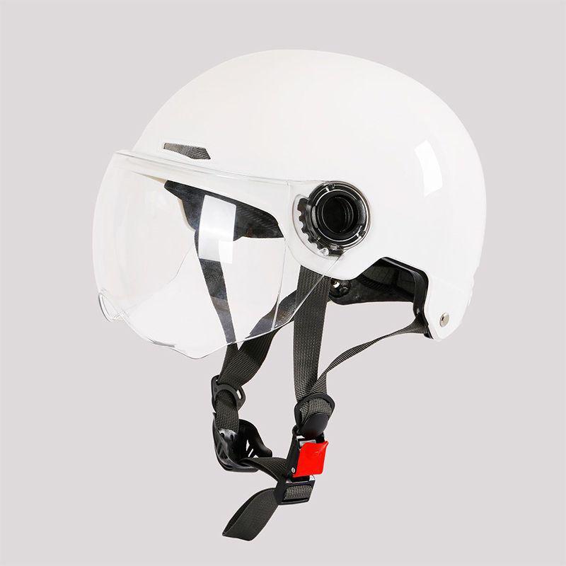 Certified Unisex Electric Vehicle Helmet, All-Season Battery Motorcycle Cap, Summer Half Helmet