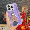 Anime S-Sakurajima M-Mais Frosted Phone Case For Iphone 17 16 15 14 Pro Max Xr Air Plus Black Silver Hard Shell Cover