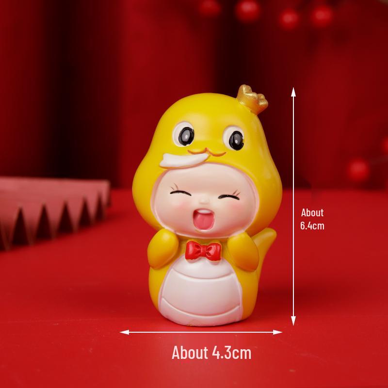 New Year Muffin & Cupcake Decoration Ornament with Transparent Packaging Box