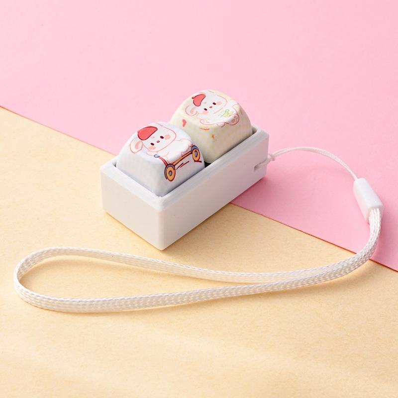 Cute Cartoon Fidget Keycap Keychains Adorable Animal Patterns For Bag Decor Office Stress Relief