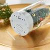 Recordable Christmas Tree Message Bottle Xmas Holiday Keepsake Christmas Props Snowy Scene In Nostalgic Bottle