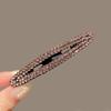 1/4pcs water diamond hair clip for bangs, bb clip for women's head accessories, temperament and versatile side clip
