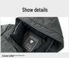 Men's Mid-Length Winter Down Jacket with Detachable Hood - Thick, Warm White Duck Down for Casual Wear
