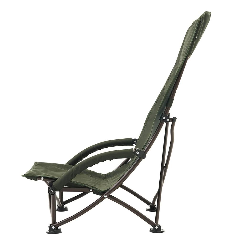 LOGOS Tradcanvas Portable Chair 73173166 Khaki Width 60 x Depth 74 x Height 91 cm Height 20 Cross-legged (2022 LIMITED) (approx.) (Seat cm)