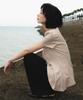 DEHEVE Unbalanced Frill Blouse [Beige]