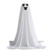 Halloween Ghost Decoration Outdoor DIY Large Lighted Cloth Ghosts with String Lights Spooky Standing White Ghost for Garden Patio Front Porch