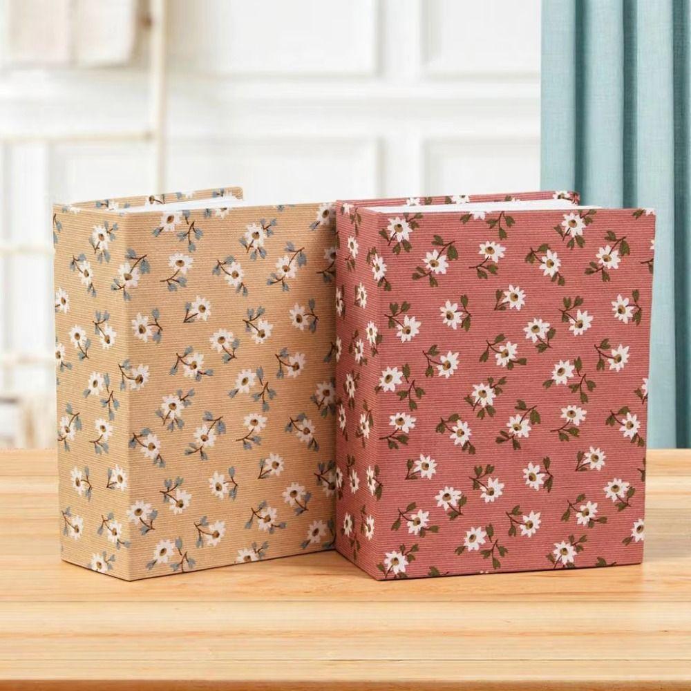 100 Pockets Photo Album Print Pattern Art Cover Slip-in Picture Albums Cards Organizer
