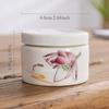 Ceramic tea sealed jar Household moisture-proof storage tank Tea set accessories Cosmetics packaging jar Mask Powder Jar
