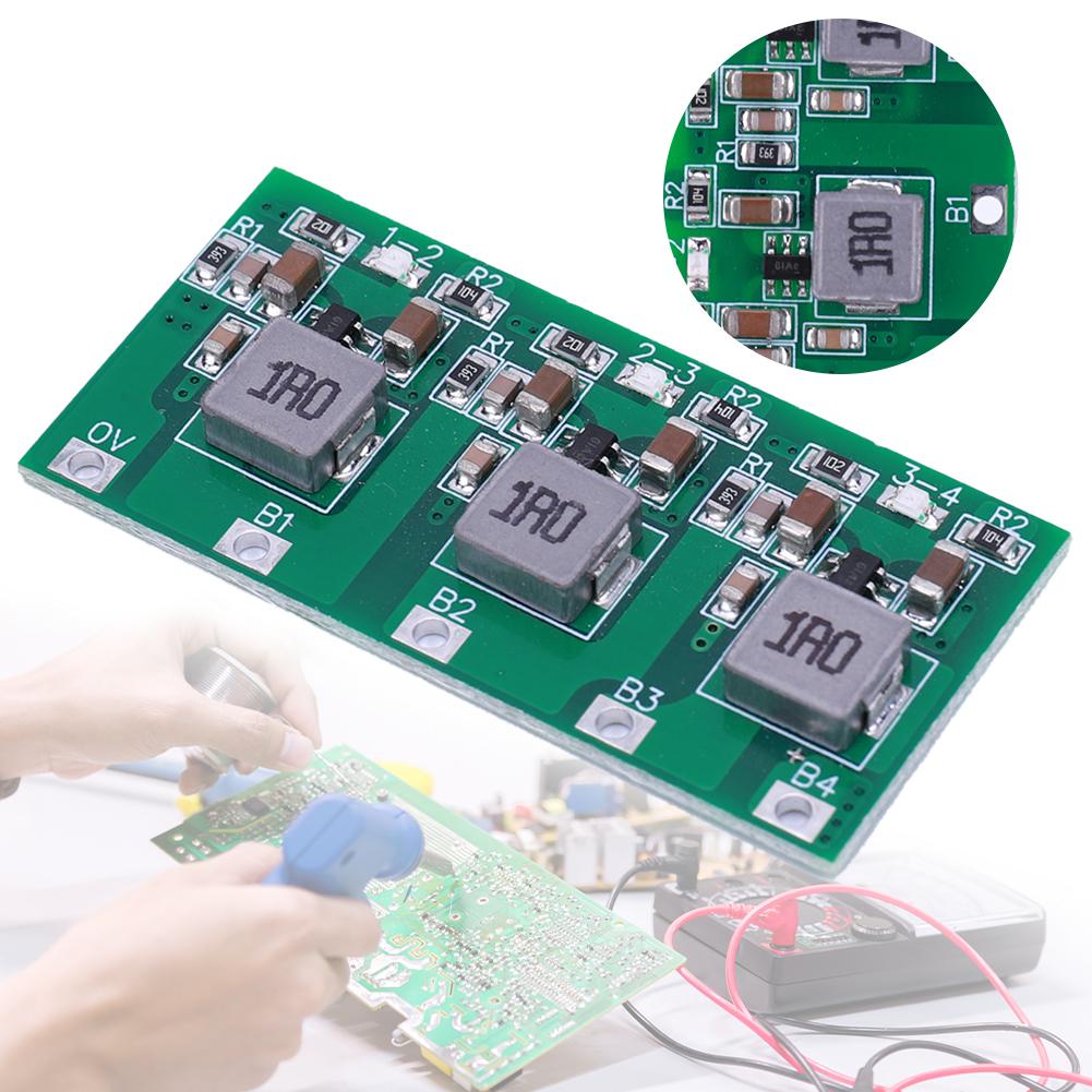 BMS 2S 3S 4S 1.3A Active Equalizer Li-ion /Lifepo4 Battery Active Balancer Board Energy Transfer Balancer LED Working Indicator