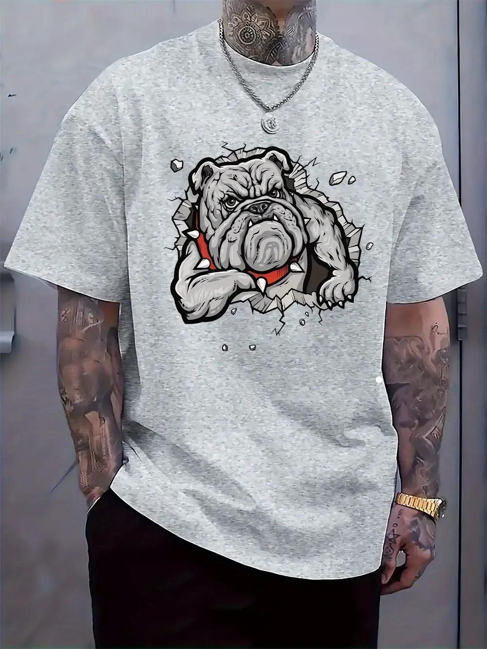 

Bulldog Graphic T-shirt - Breakthrough Wall Design S