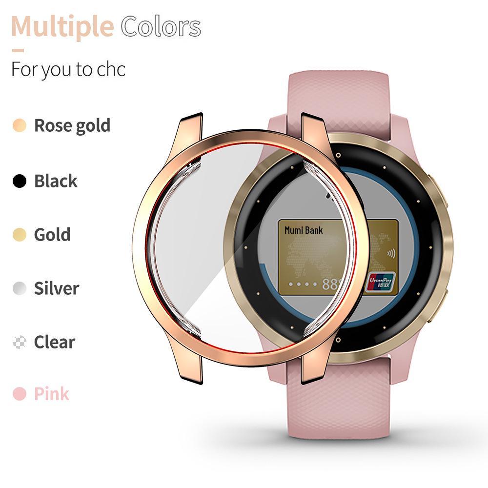 Garmin Vivoactive 4/4s & Venu 2/2S Electroplated Full Coverage Anti-drop Touchscreen Protective Watch Case