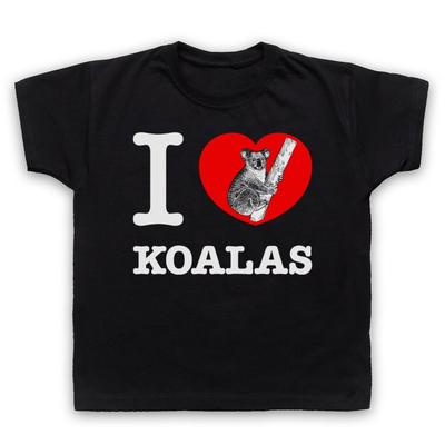 Ich liebe Koalas Tierschützer Rettet die Tiere Kinder T-Shirt