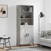 Highboard Concrete Grey 69.5 x 34 x 180 cm Particleboard