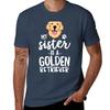 My Sister Is A Golden Retriever Dog Adopt Puppy Family Pet TShirt PerforUnisexce Workout Short Sleeve Tee