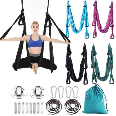 Jógová houpací síť Vzdušná Anti Gravity Fitness Jógová osuška Domácí posilovna