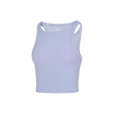 Colete Casual Respirável de Secagem Rápida Cor Sólida Feminino tops Azul Claro 1384008-539