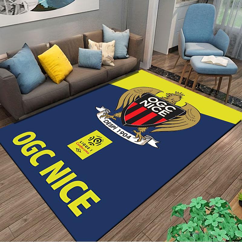 OGC Nice Logo Carpet Design suitable as a non-slip mat for the living room or bedroom sofa