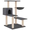 Cat Tree with Sisal Scratching Posts Dark Grey 82.5 Cm