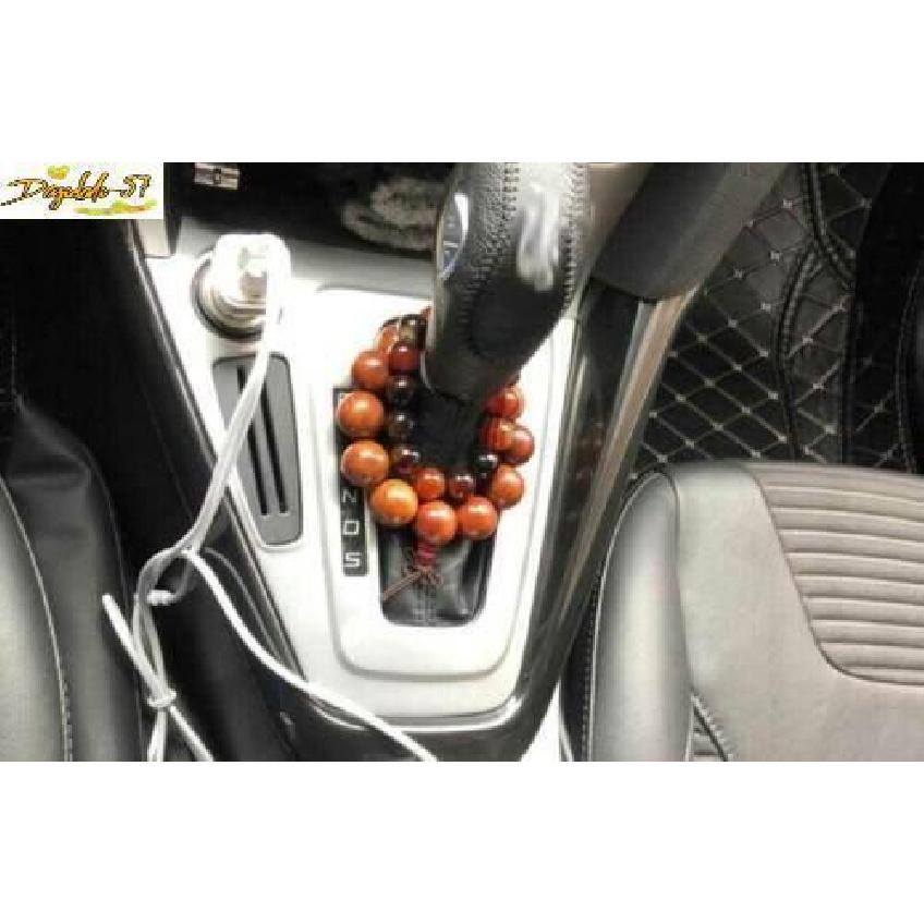 1PCS For Ford Focus 2015-18 AT Silver Steel Console Gear Shift Frame Cover Trim