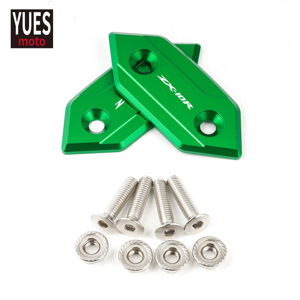 Motorradzubehör CNC Aluminium Spiegelloch Abdeckkappe Für Kawasaki ZX10R ZX 10R 2008 2009 2010
