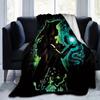 1 Stück, Hexe & Drache Fantasy Kunstdruck Heimdeko Decke, Sofadecke, Outdoor-Decke, Geschenk für Freunde, Flanelldecke, Perfekt für das Bett