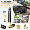 High Pressure Washer Gun Extension Lance with Adjustable Nozzle and Quick Connect Adapters Compatible with Standard Garden Hoses for Outdoor Cleaning